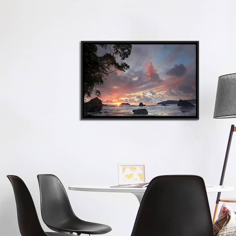 "Beach And Coastline, Manuel Antonio National Park, Costa Rica" by Tim Fitzharris Framed