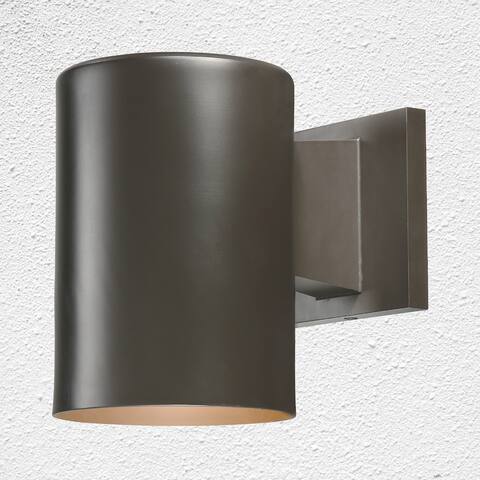 Volume Lighting 1-Light Antique Bronze Aluminum LED Cylinder Sconce