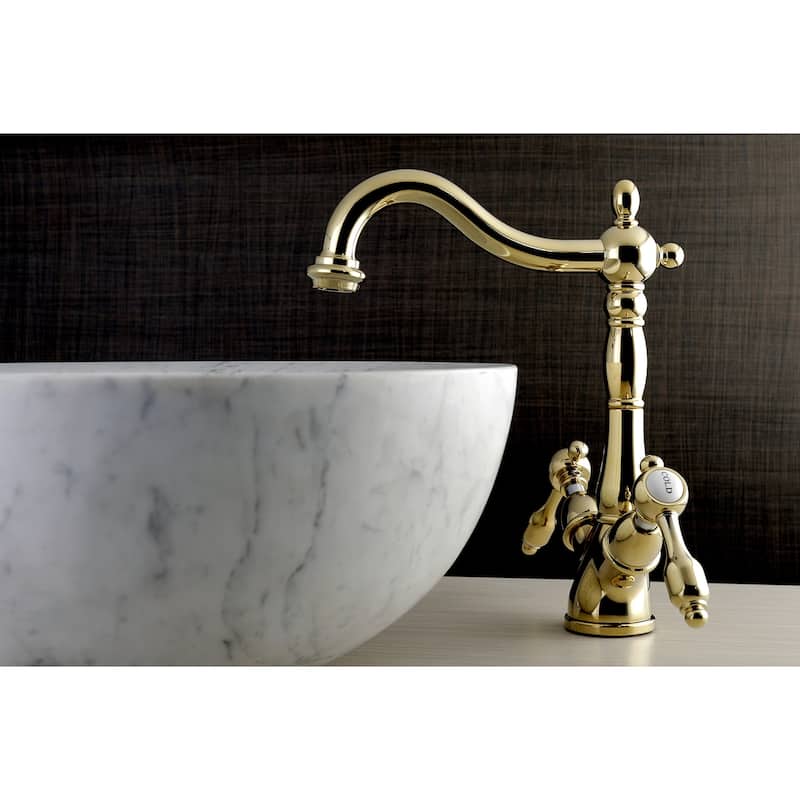 Kingston Brass Tudor 1.2 GPM Deck Mounted Bathroom Faucet