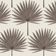 preview thumbnail 1 of 1, Temapper Stamped Palm Peel and Stick Wallpaper Powder Blue/Off-White 28 sq. ft. - Dark Cocoa/ Ecru