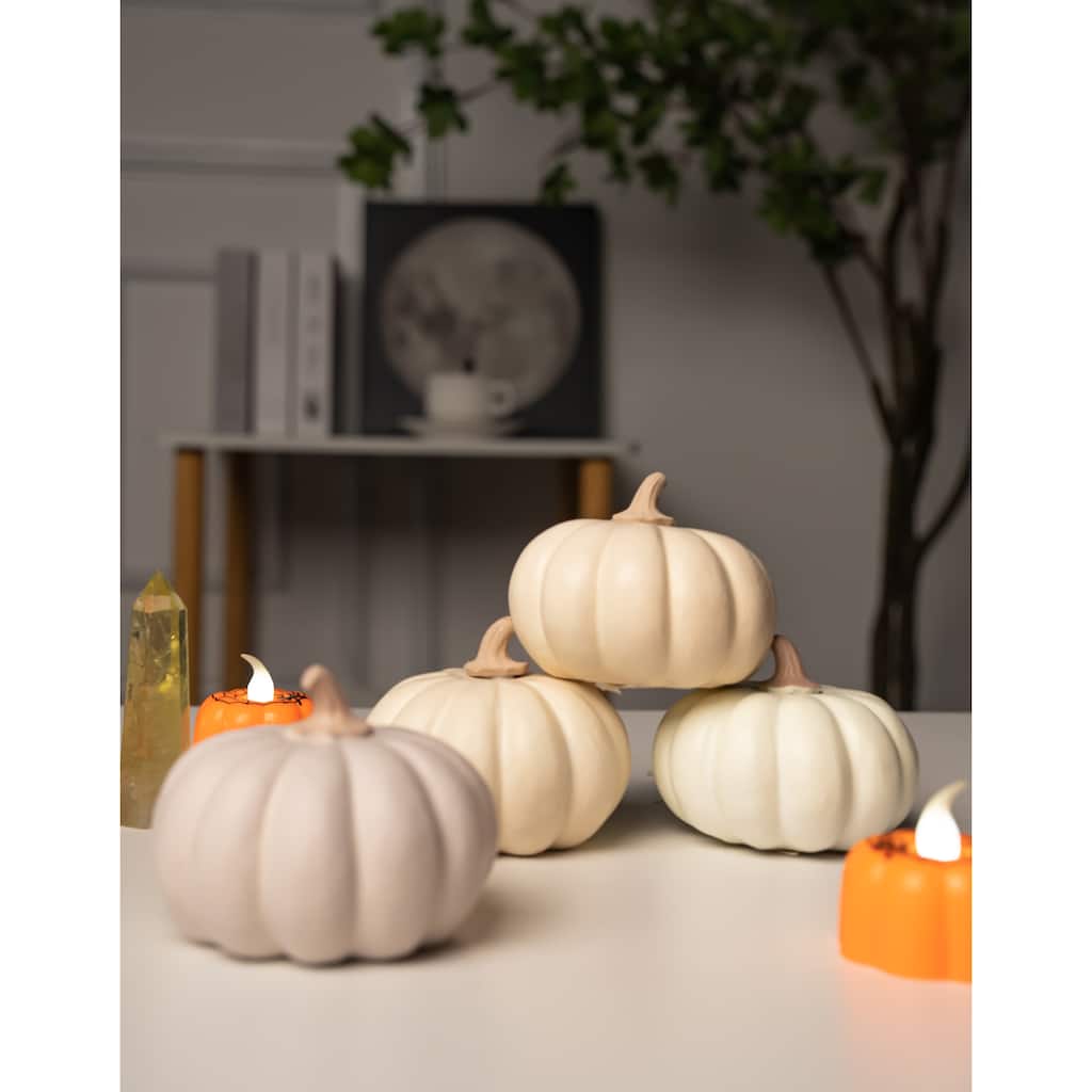 Becki Owens Details by DesignStyles Set of 4 Mini Pumpkins Fall Décor