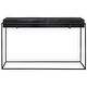 preview thumbnail 1 of 1, Uttermost 25110 Telone 15" Wide Aluminum Top Iron Console Table Oxidized Black
