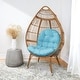 preview thumbnail 30 of 67, Humble + Haute Indoor Egg Chair Cushion (Cushion Only) 44 x 27 x 4 - Sky Blue