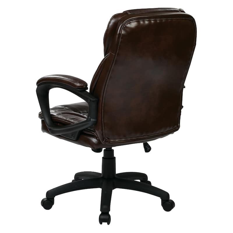 Office Star Faux Leather Managers Chair