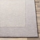preview thumbnail 19 of 21, Hand Loomed Odessa Solid Bordered Tone-On-Tone Wool Area Rug