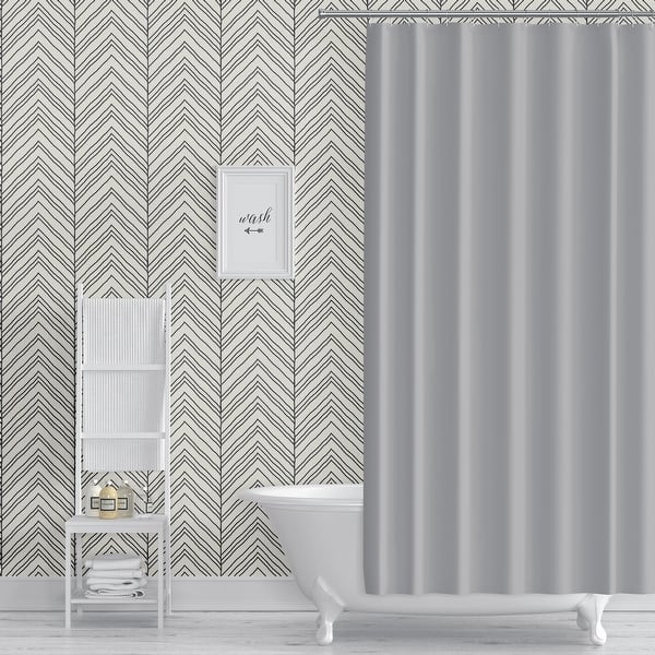 Strand Cream Peel And Stick Wallpaper By Kavka Designs 2 X 16 Overstock 31637939 Apartment friendly black contact paper wall with a twist. usd