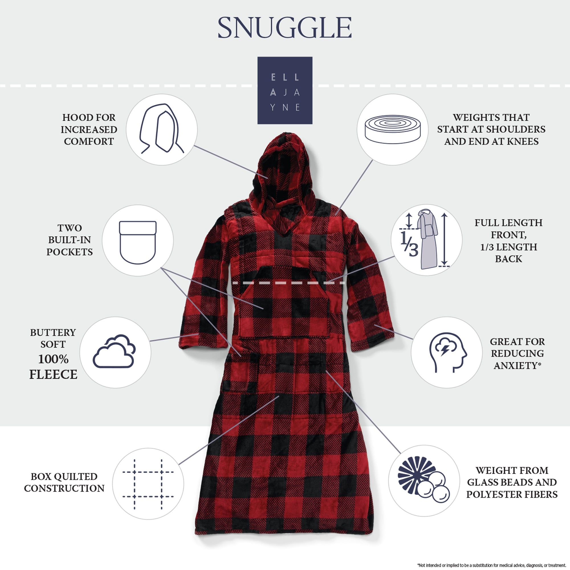 Weighted snuggle blanket discount