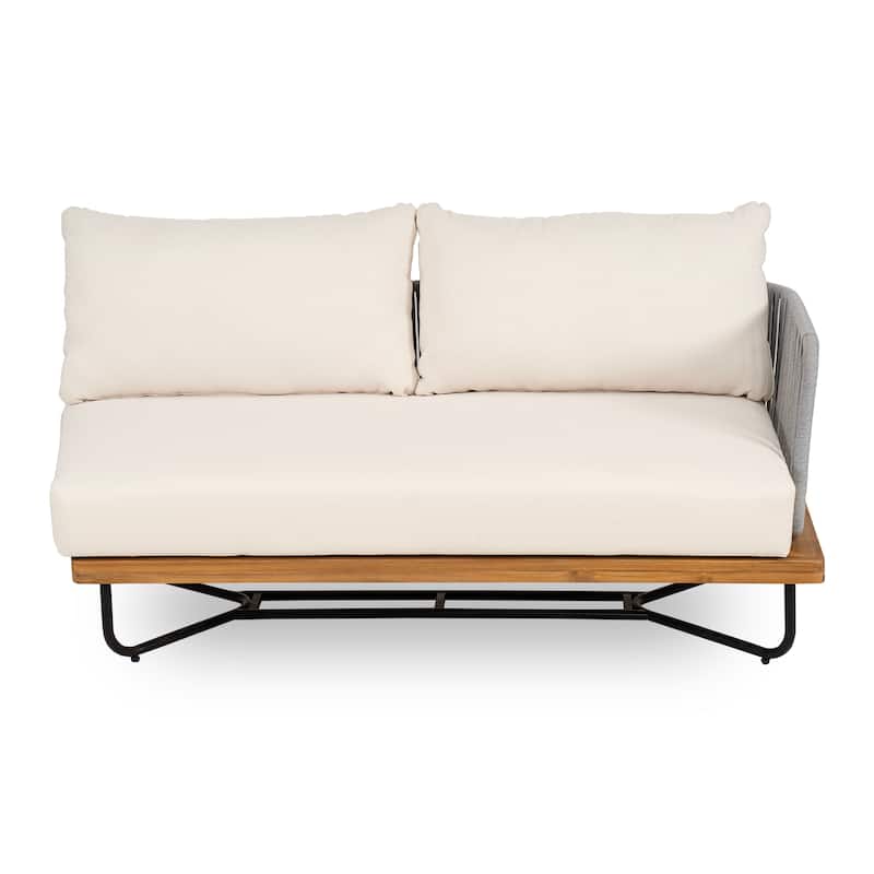 Christopher Knight Home - Evelyn Parker Elegant Lucca Outdoor Acacia Wood Sofa Set