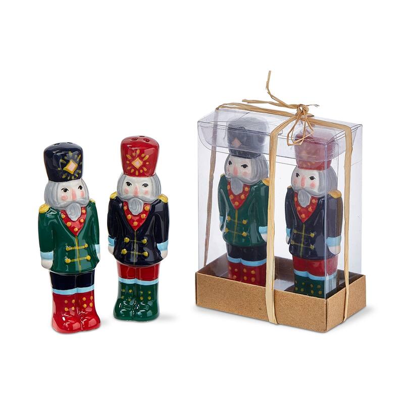 Nutcracker Soldiers Salt and Pepper Shaker Collectibles Set of 2