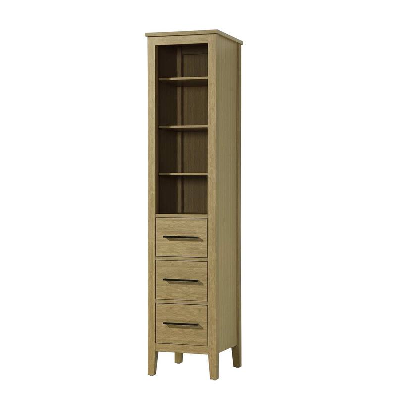 Laura 16-28 Inch Open Shelving Bath Storage Cabinet