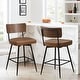 preview thumbnail 107 of 136, 26"/29" Faux Leather Swivel Counter/Bar Stools Set of 2/3