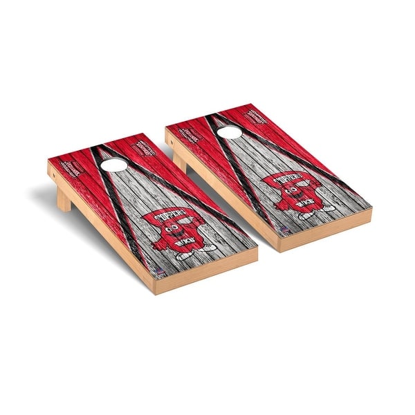 slide 2 of 5, Western Kentucky Hilltoppers Triangle Cornhole Board Set