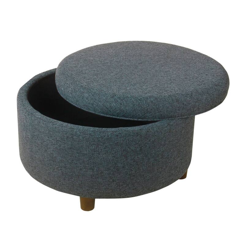 HomePop Round Storage Ottoman