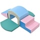 preview thumbnail 24 of 49, Soft Foam Game Machine for Children, with Sliding Stairs & Ramps for Single Channel Foam Climber for Children's Safety Soft Area