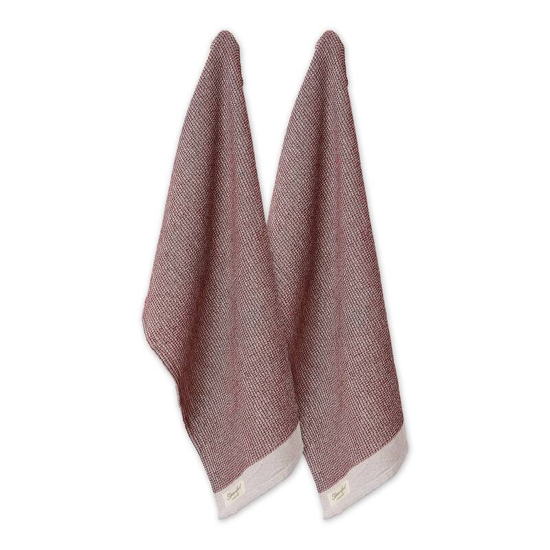 DII Washed Waffle Woven Dishtowel Set of 2