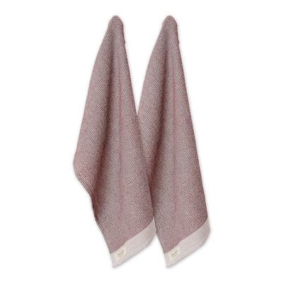 DII Washed Waffle Woven Dishtowel Set of 2