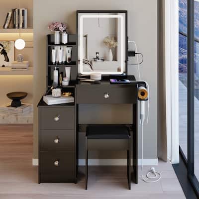Versatile Left Bedside Cabinet with Advanced Features and Accessories