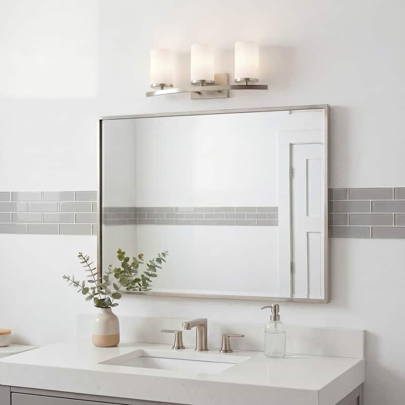 Kichler Lighting Crosby 3-light Brushed Nickel Bath Vanity Light
