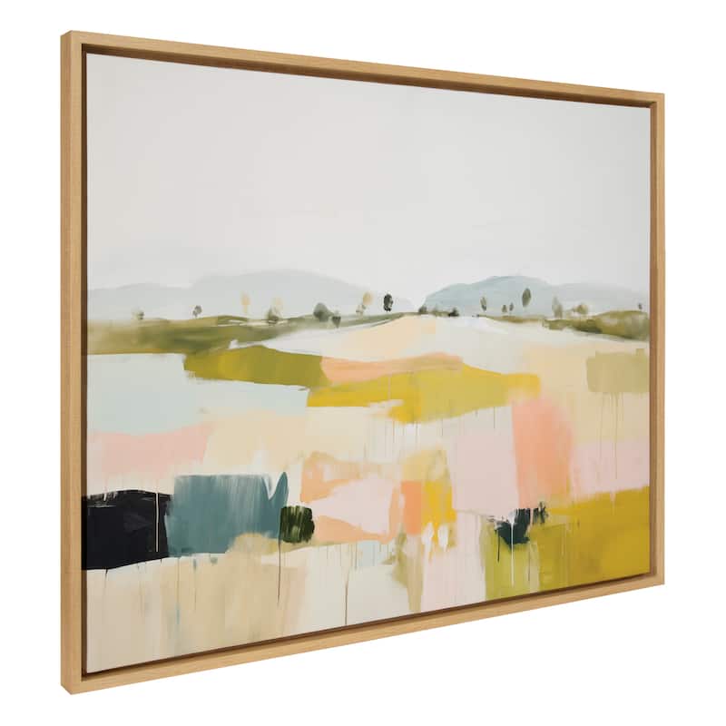 Kate and Laurel Sylvie Quaint Vista I Framed Canvas by Amy Lighthall - 31.5x41.5 - Natural