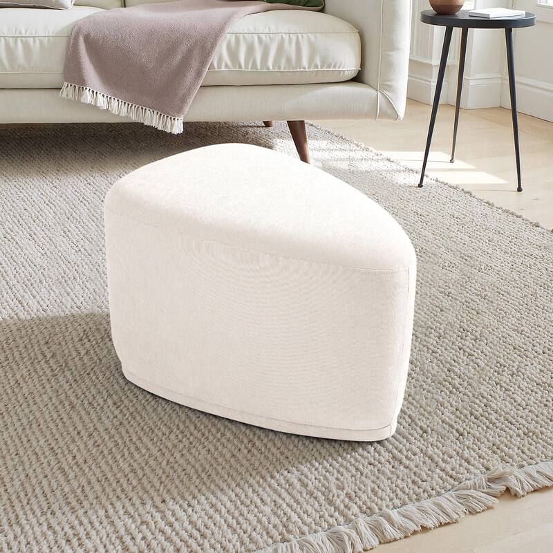26" Footstools and Ottomans, Modern Fabric Pouf Ottoman