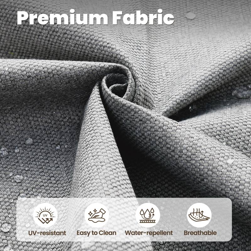 HOOOWOOO 10-piece Outdoor Furniture Wicker Swivel Rocking Chair Set