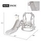 preview thumbnail 22 of 25, Toddler Slide and Swing Set 3 in 1, Kids Playground Climber Swing Playset with Basketball Hoops Freestanding Combination