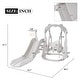 preview thumbnail 13 of 25, Toddler Slide and Swing Set 3 in 1, Kids Playground Climber Swing Playset with Basketball Hoops Freestanding