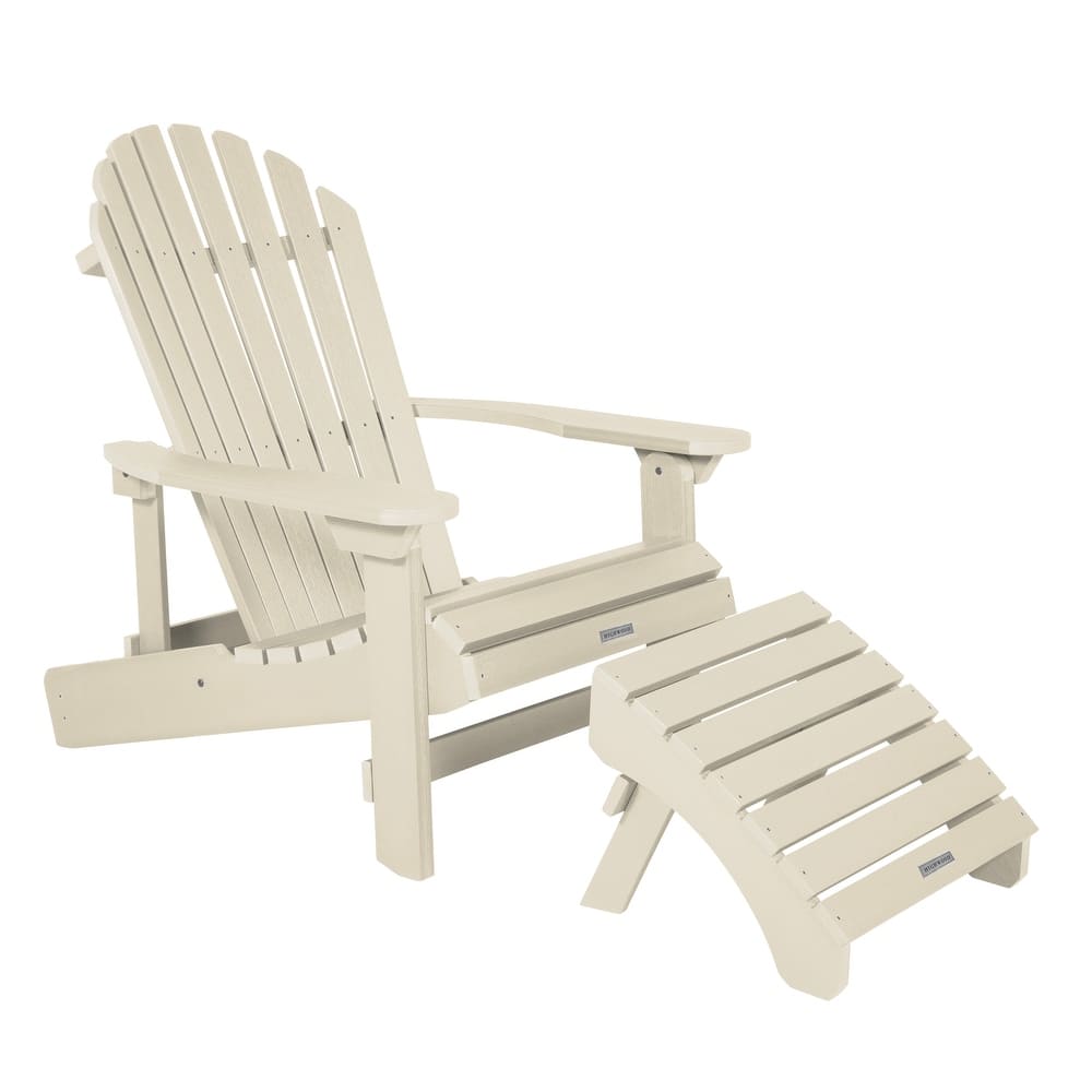 HIGHWOOD Folding and Reclining Adirondack Chair with Folding Ottoman