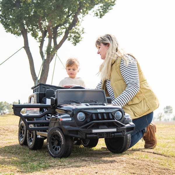 slide 2 of 15, 24V Ride On Car for Kids Battery Powered Ride On 4WD Toys with Remote Control