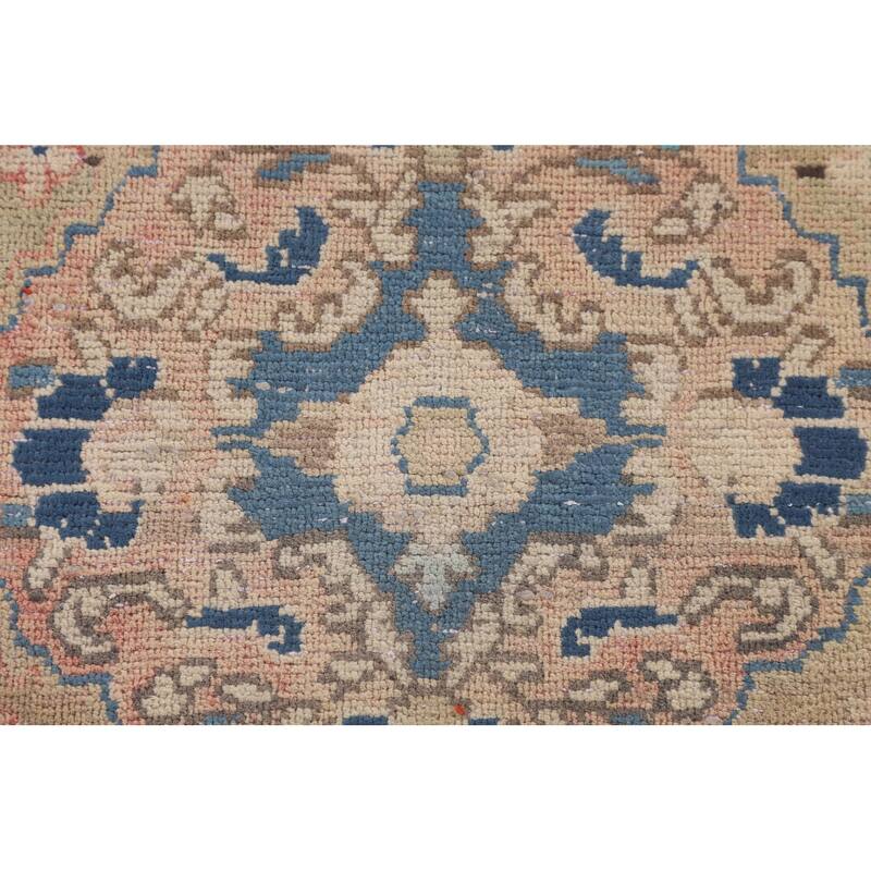 Sarouk Persian Vintage Runner Rug Hand-Knotted Wool Carpet - 3'1" x 8'11"