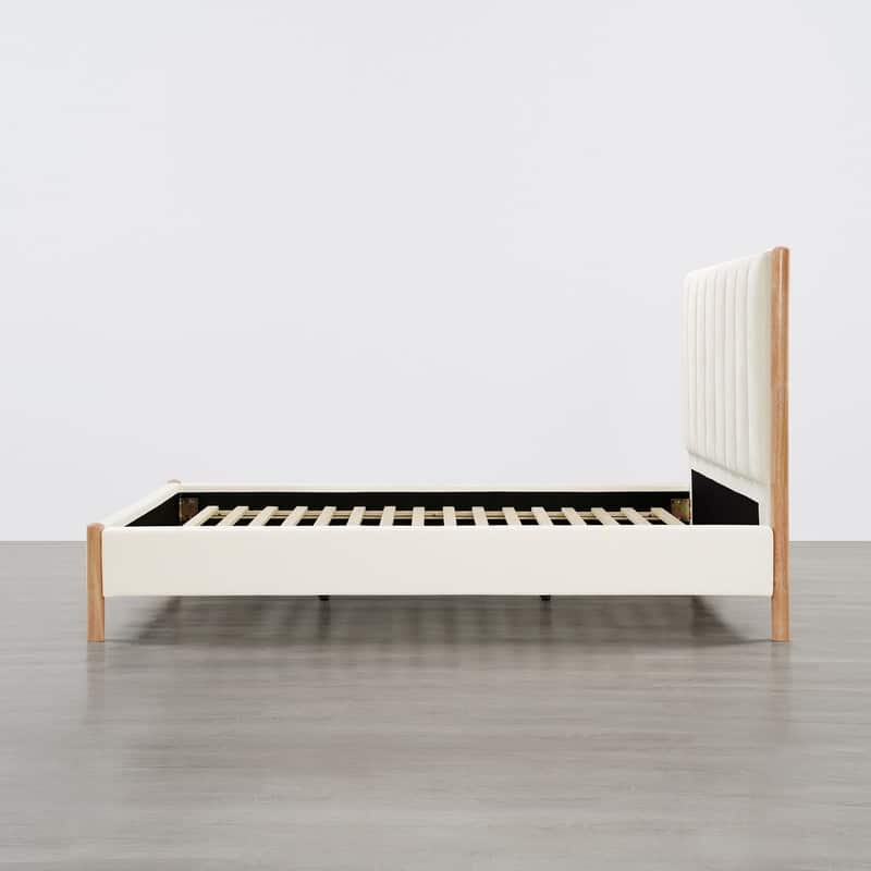 Spruce & Spring Camila Upholstered Platform Bed Frame with Headboard