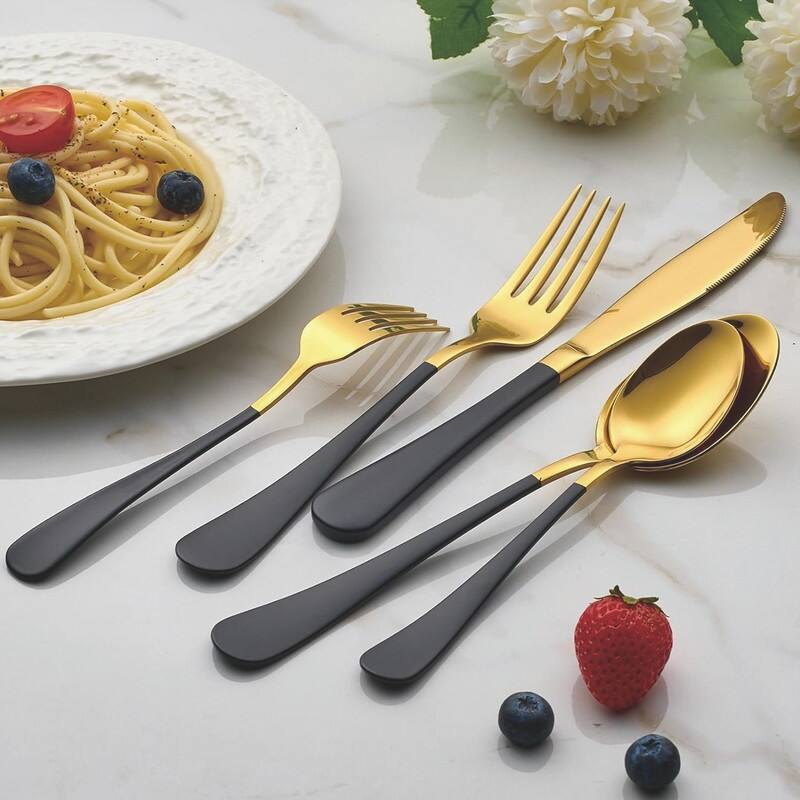20 Piece 18/0 Stainless Steel Flatware Cutlery Set Service for 4,Mirror Finish