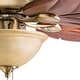 preview thumbnail 8 of 8, Honeywell Sabal Palm Tropical LED Ceiling Fan with Bowl Light, Hand Carved Blades - 52-inch