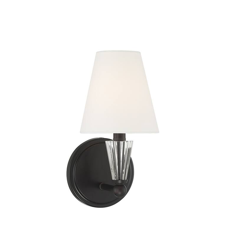 Meridian M90102 12" Tall Wall Sconce - Matte Black