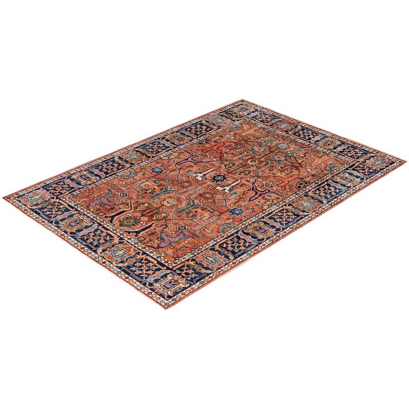 Serapi One-of-a-Kind Hand-Knotted Area Rug - Pink - 4' 0" x 5' 10"