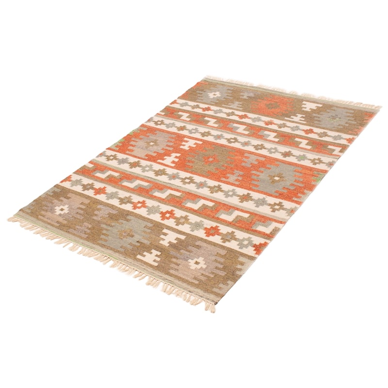 Ankara FW Copper Kilim 5'3" x 7'7" - 5'3 x 7'7
