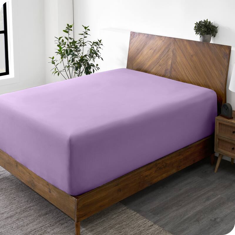 Bare Home Ultra-Soft Microfiber 24 Inch Extra Deep Pocket Fitted Sheet