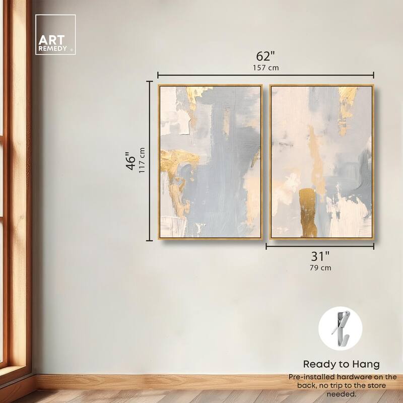 Gilded Driftwood II Canvas Set of 2 by Art Remedy