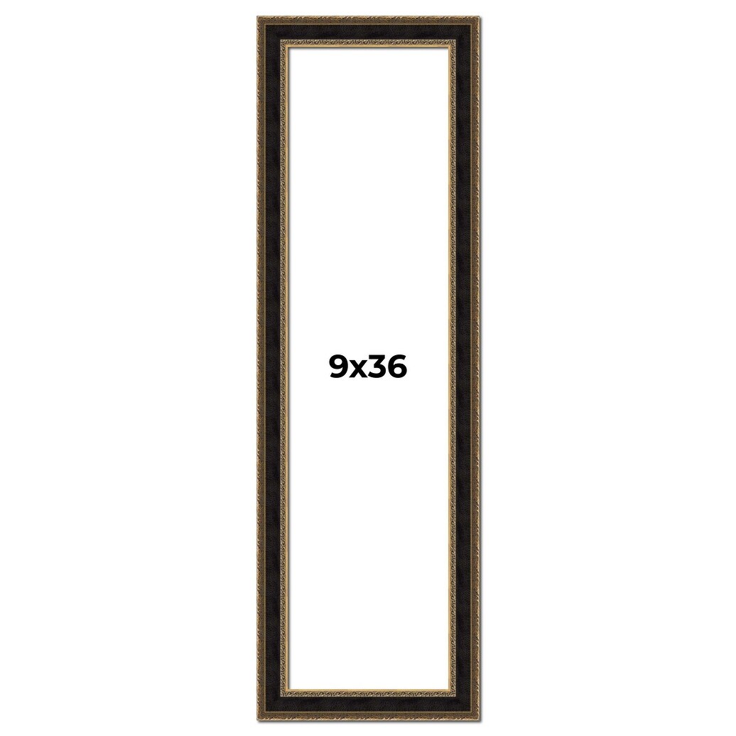 9x36 Frame Gold Antique Vintage Sold Wood Picture Frame | 1.75 Inch