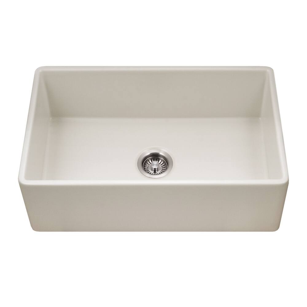 Houzer PTS-4118 Platus 30" Farmhouse Single Basin Fireclay Kitchen