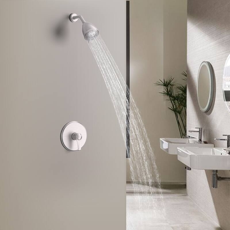 GIVINGTREE Single-Handle 8-Spray Shower Faucet in Brushed Nickel(Valve Included)