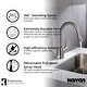 preview thumbnail 7 of 19, Karran Scottsdale Single-Handle Pull-Down Sprayer Kitchen Faucet with Matching Soap Dispenser