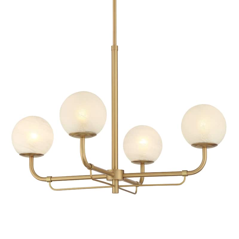 Minka Lavery 3797 Whitehall 4 Light 30" Wide Chandelier - Legacy Brass