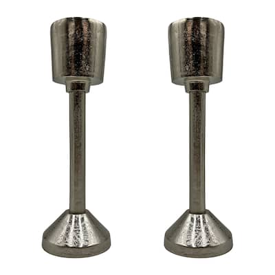 Decorative Handmade Aluminum Modern Candle holder Set of 2