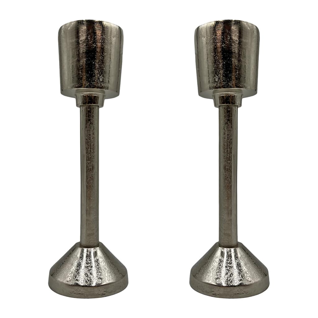 Decorative Handmade Aluminum Modern Candle holder Set of 2