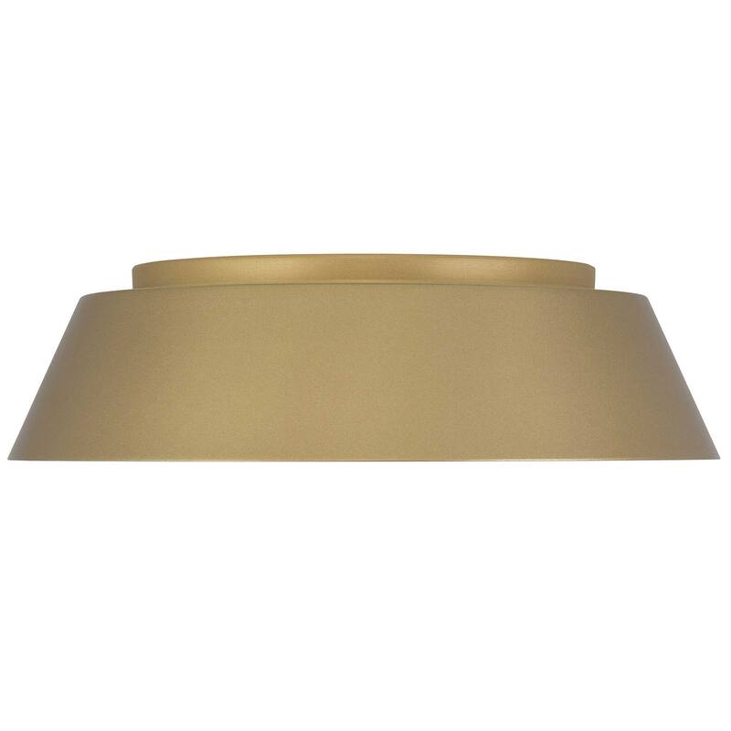 15 Inch LED Flush Mount Light Etched Glass Shade 35W 1350 Lumens