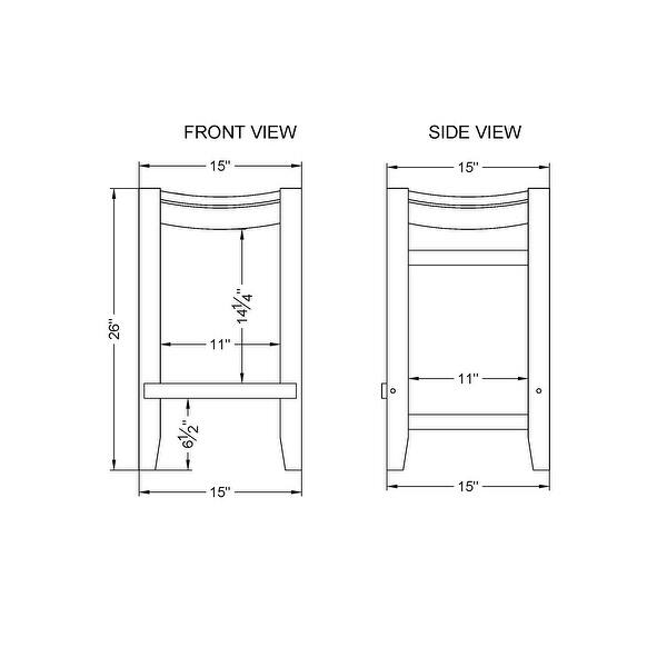 The Gray Barn Enchanted Acre 26inch Wood Counter Height Stools with