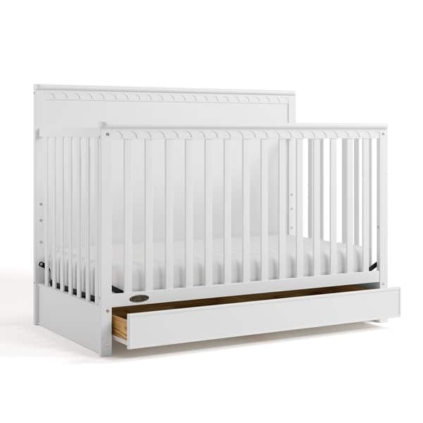 slide 2 of 51, Graco Sasha 5-in-1 Convertible Crib with Drawer White