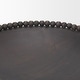 preview thumbnail 5 of 6, Wendell Dark Brown Wood w/ Wood Beads Round Bowls - 12.0L x 3.3W x 12.0H