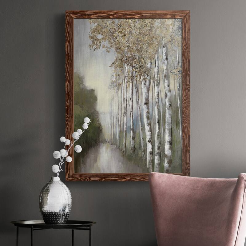 Woodland Walk Neutral-Premium Framed Canvas - Ready to Hang